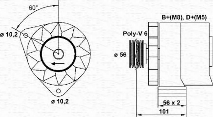 Magneti Marelli 943 35 681 101 0 - Ģenerators adetalas.lv