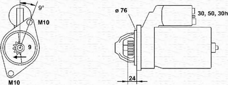 Magneti Marelli 943253133010 - Starteris adetalas.lv