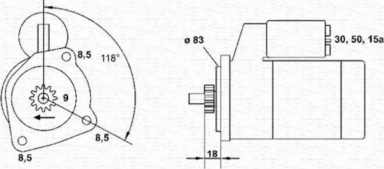 Magneti Marelli 943221334010 - Starteris adetalas.lv