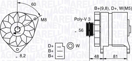 Magneti Marelli 054022598010 - Ģenerators adetalas.lv