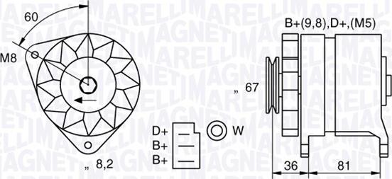 Magneti Marelli 054022384010 - Ģenerators adetalas.lv