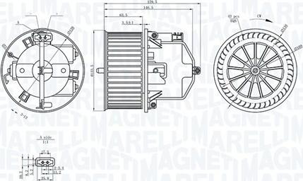 Magneti Marelli 069412371010 - Salona ventilators adetalas.lv