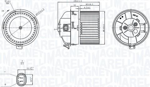 Magneti Marelli 069412751010 - Salona ventilators adetalas.lv