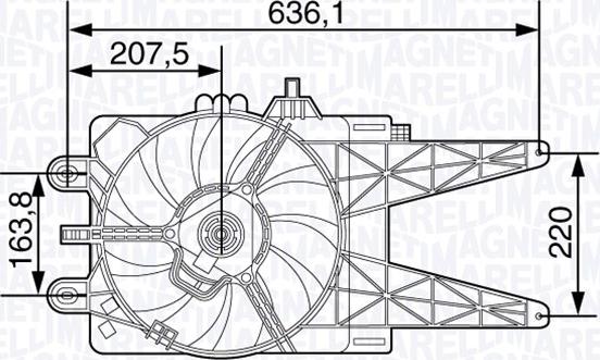 Magneti Marelli 069422478010 - Ventilators, Motora dzesēšanas sistēma adetalas.lv