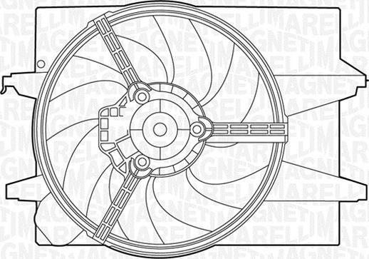 Magneti Marelli 069422308010 - Ventilators, Motora dzesēšanas sistēma adetalas.lv