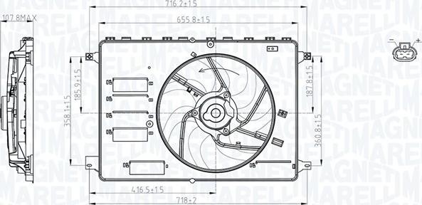 Magneti Marelli 069422761010 - Ventilators, Motora dzesēšanas sistēma adetalas.lv