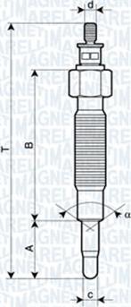 Magneti Marelli 062900037304 - Kvēlsvece adetalas.lv