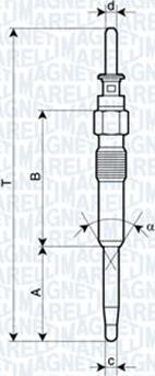 Magneti Marelli 060900460606 - Kvēlsvece adetalas.lv