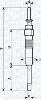 Magneti Marelli 062900023304 - Kvēlsvece adetalas.lv