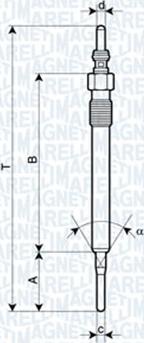 Magneti Marelli 062900061304 - Kvēlsvece adetalas.lv