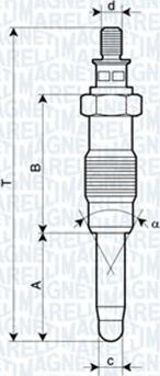 Magneti Marelli 062900010304 - Kvēlsvece adetalas.lv