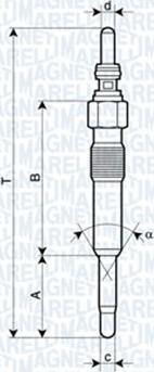 Magneti Marelli 060900020606 - Kvēlsvece adetalas.lv