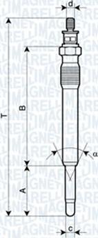 Magneti Marelli 062900001304 - Kvēlsvece adetalas.lv