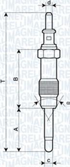 Magneti Marelli 062900046304 - Kvēlsvece adetalas.lv