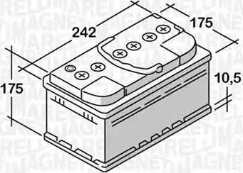 Magneti Marelli 068050051030 - Startera akumulatoru baterija adetalas.lv