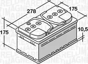 Magneti Marelli 068071068030 - Startera akumulatoru baterija adetalas.lv