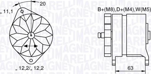 Magneti Marelli 063534690480 - Ģenerators adetalas.lv