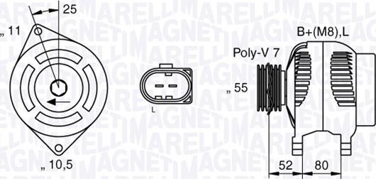 Magneti Marelli 063535250200 - Ģenerators adetalas.lv