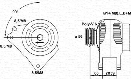 Magneti Marelli 063533490010 - Ģenerators adetalas.lv