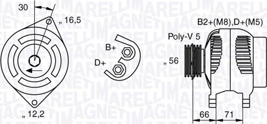 Magneti Marelli 063533250590 - Ģenerators adetalas.lv