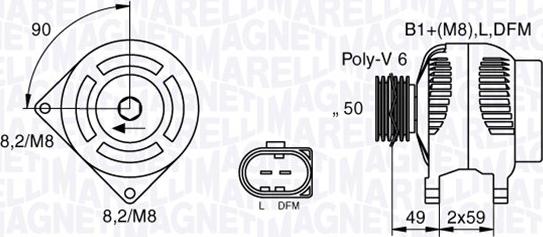 Magneti Marelli 063533250130 - Ģenerators adetalas.lv