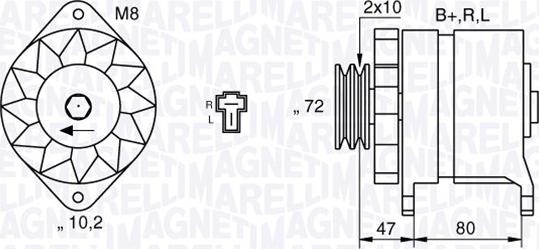 Magneti Marelli 063532621010 - Ģenerators adetalas.lv