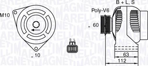 Magneti Marelli 063532622010 - Ģenerators adetalas.lv