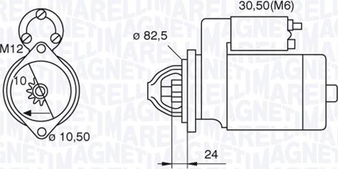 Magneti Marelli 063521090680 - Starteris adetalas.lv