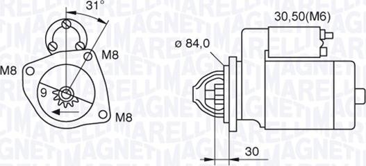 Magneti Marelli 063521093070 - Starteris adetalas.lv