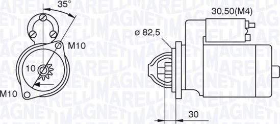 Magneti Marelli 063521092500 - Starteris adetalas.lv