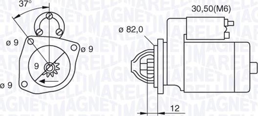 Magneti Marelli 063521092680 - Starteris adetalas.lv