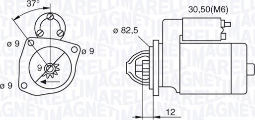 Magneti Marelli 063521082390 - Starteris adetalas.lv