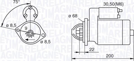 Magneti Marelli 063521074920 - Starteris adetalas.lv