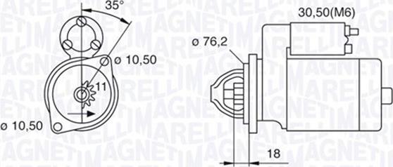 Magneti Marelli 063521070460 - Starteris adetalas.lv