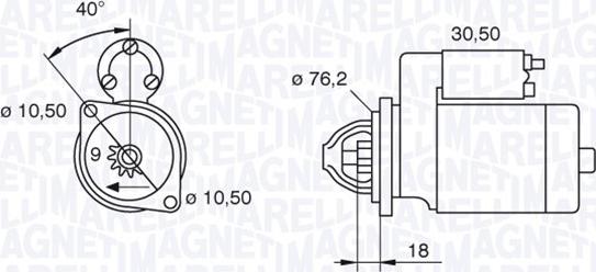 Magneti Marelli 063521070620 - Starteris adetalas.lv