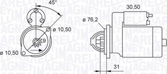 Magneti Marelli 063521070240 - Starteris adetalas.lv