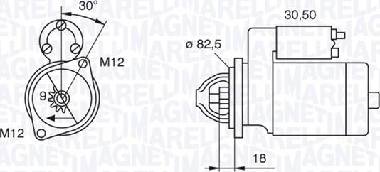 Magneti Marelli 063521101060 - Starteris adetalas.lv