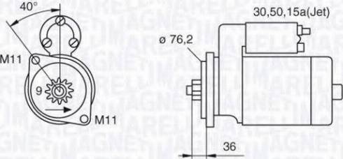 Magneti Marelli 063521120380 - Starteris adetalas.lv