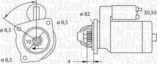 Magneti Marelli 063523625010 - Starteris adetalas.lv