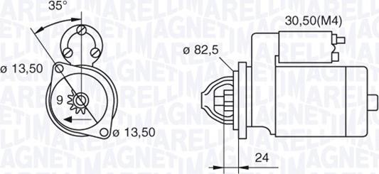 Magneti Marelli 063523620760 - Starteris adetalas.lv