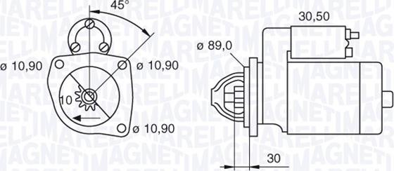 Magneti Marelli 063522630200 - Starteris adetalas.lv