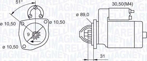 Magneti Marelli 063522300060 - Starteris adetalas.lv