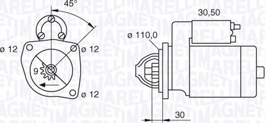 Magneti Marelli 063522310110 - Starteris adetalas.lv