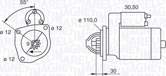 Magneti Marelli 063522235040 - Starteris adetalas.lv