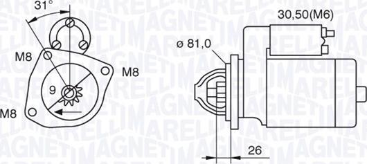 Magneti Marelli 063522230130 - Starteris adetalas.lv