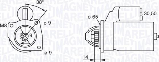 Magneti Marelli 063101015010 - Starteris adetalas.lv