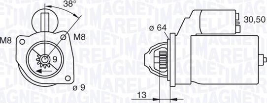 Magneti Marelli 063101021010 - Starteris adetalas.lv