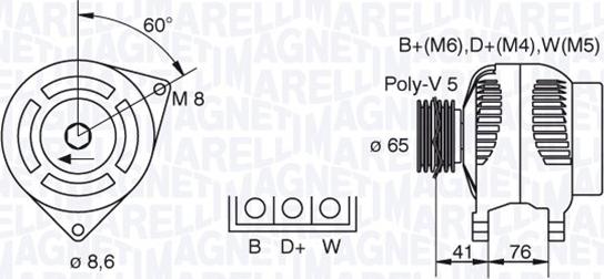 Magneti Marelli 063341695010 - Ģenerators adetalas.lv