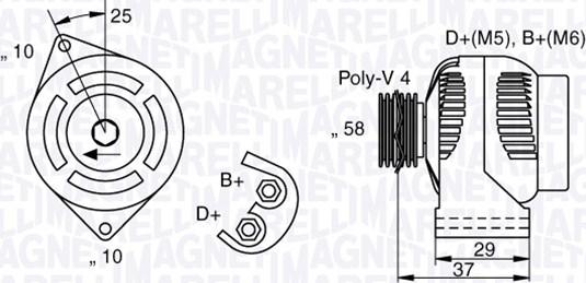 Magneti Marelli 063341658010 - Ģenerators adetalas.lv