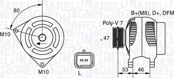 Magneti Marelli 063341734010 - Ģenerators adetalas.lv